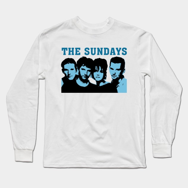 The Sundays - Members Tribute Artwork Long Sleeve T-Shirt by Vortexspace